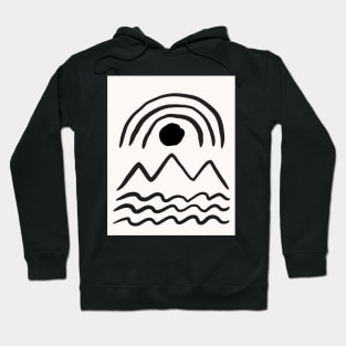 the sea the earth the sky Hoodie